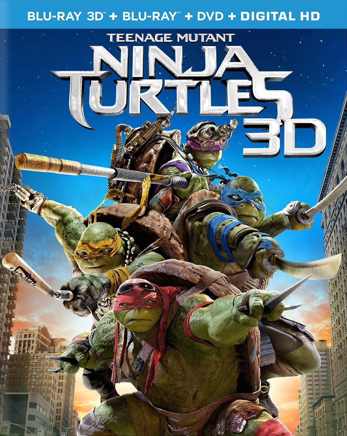 LAS TORTUGAS NINJA -BLU RAY 3D+BLU RAY+DVD